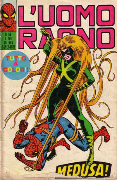 Cover for L'Uomo Ragno [Collana Super-Eroi] (Editoriale Corno, 1970 series) #58
