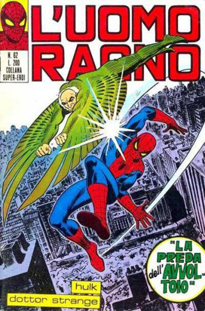 Cover for L'Uomo Ragno [Collana Super-Eroi] (Editoriale Corno, 1970 series) #62