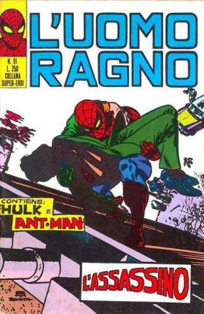 Cover for L'Uomo Ragno [Collana Super-Eroi] (Editoriale Corno, 1970 series) #91