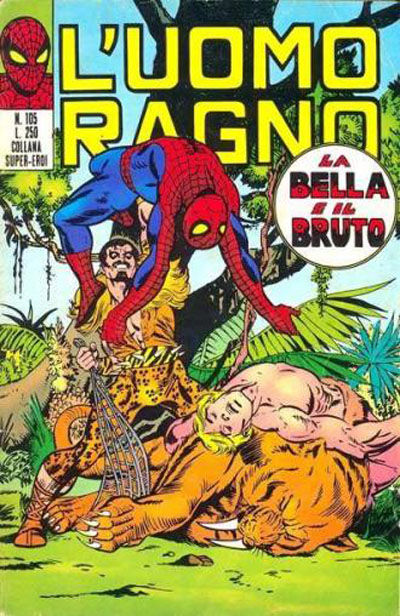 Cover for L'Uomo Ragno [Collana Super-Eroi] (Editoriale Corno, 1970 series) #105