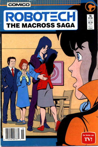 Cover for Robotech: The Macross Saga (Comico, 1985 series) #15 [Newsstand]
