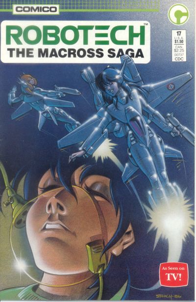 Cover for Robotech: The Macross Saga (Comico, 1985 series) #17 [Direct]