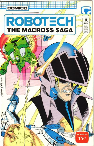 Cover for Robotech: The Macross Saga (Comico, 1985 series) #18 [Direct]