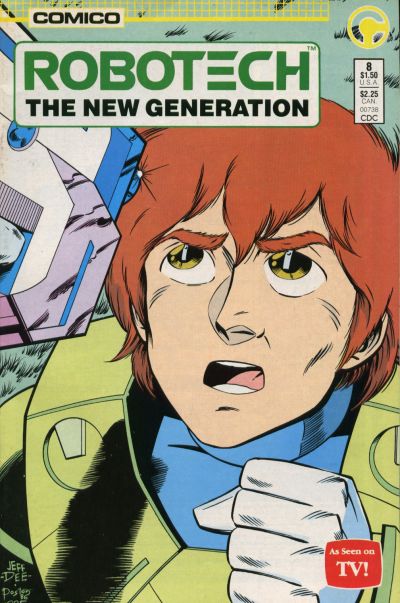 Cover for Robotech: The New Generation (Comico, 1985 series) #8 [Direct]