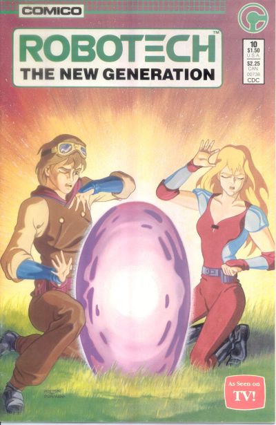 Cover for Robotech: The New Generation (Comico, 1985 series) #10 [Direct]