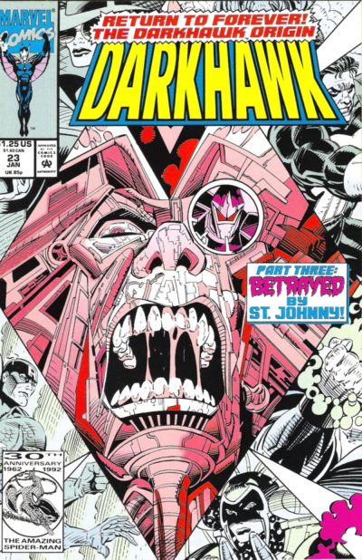 Cover for Darkhawk (Marvel, 1991 series) #23 [Direct]