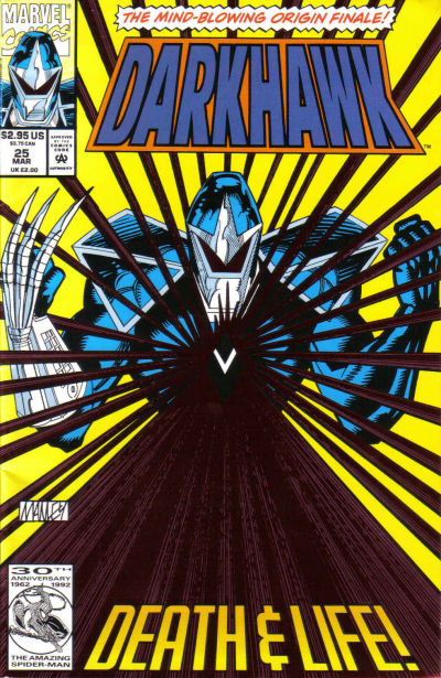 Cover for Darkhawk (Marvel, 1991 series) #25 [Direct]
