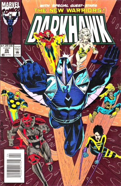 Cover for Darkhawk (Marvel, 1991 series) #26 [Newsstand]