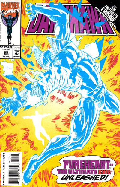 Cover for Darkhawk (Marvel, 1991 series) #30 [Direct Edition]
