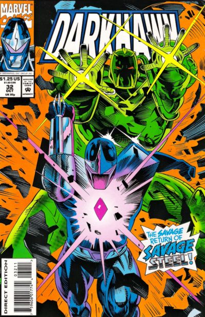 Cover for Darkhawk (Marvel, 1991 series) #32 [Direct Edition]
