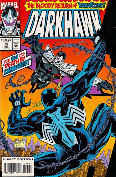 Cover for Darkhawk (Marvel, 1991 series) #35 [Direct Edition]
