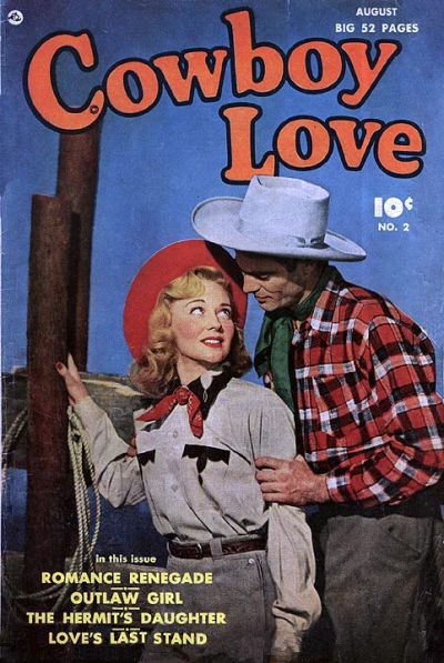 Cover for Cowboy Love (Fawcett, 1949 series) #2