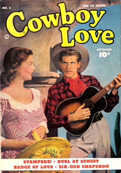 Cover for Cowboy Love (Fawcett, 1949 series) #3
