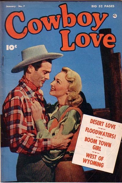 Cover for Cowboy Love (Fawcett, 1949 series) #7