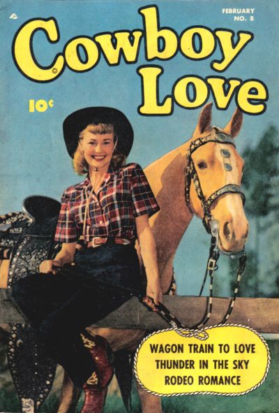 Cover for Cowboy Love (Fawcett, 1949 series) #8