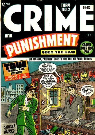 Cover for Crime and Punishment (Lev Gleason, 1948 series) #2