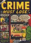 Cover for Crime Must Lose (Marvel, 1950 series) #7