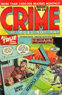 Cover for Crime Does Not Pay (Lev Gleason, 1942 series) #54