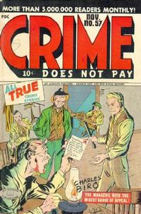 Cover for Crime Does Not Pay (Lev Gleason, 1942 series) #57