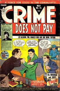 Cover Thumbnail for Crime Does Not Pay (Lev Gleason, 1942 series) #75