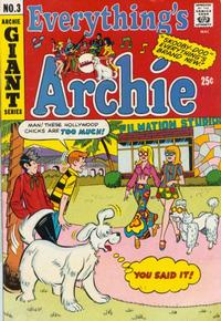 Cover for Everything's Archie (Archie, 1969 series) #3
