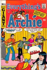 Cover Thumbnail for Everything's Archie (Archie, 1969 series) #5