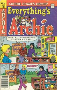 Cover Thumbnail for Everything's Archie (Archie, 1969 series) #74