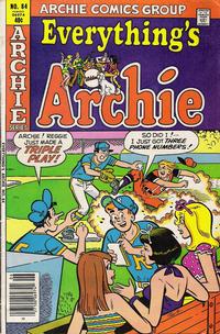 Cover Thumbnail for Everything's Archie (Archie, 1969 series) #84