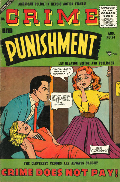 Cover for Crime and Punishment (Lev Gleason, 1948 series) #74
