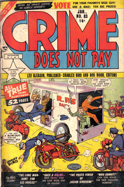 Cover for Crime Does Not Pay (Lev Gleason, 1942 series) #83