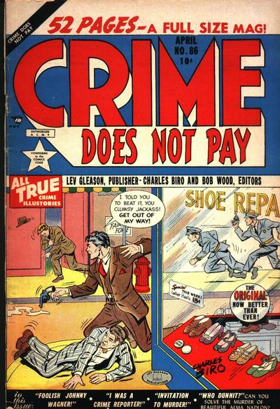 Cover for Crime Does Not Pay (Lev Gleason, 1942 series) #86