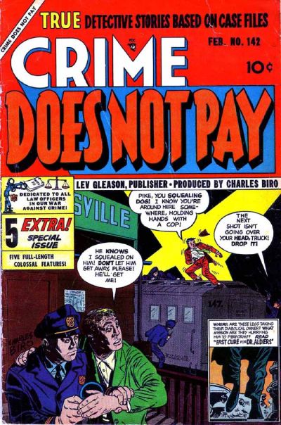 Cover for Crime Does Not Pay (Lev Gleason, 1942 series) #142