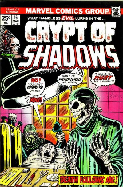 Cover for Crypt of Shadows (Marvel, 1973 series) #16