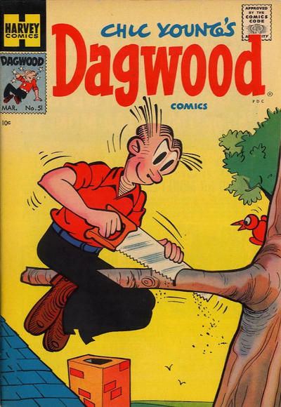 Cover for Chic Young's Dagwood Comics (Harvey, 1950 series) #51