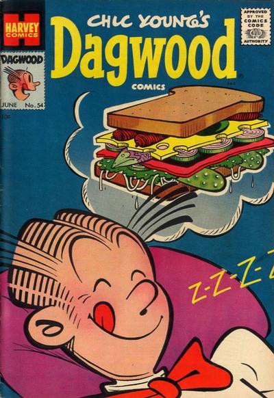 Cover for Chic Young's Dagwood Comics (Harvey, 1950 series) #54