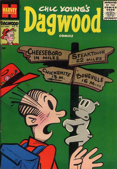 Cover for Chic Young's Dagwood Comics (Harvey, 1950 series) #70