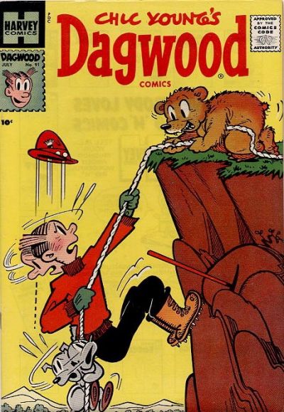 Cover for Chic Young's Dagwood Comics (Harvey, 1950 series) #91