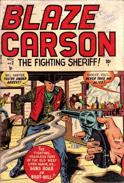 Cover for Blaze Carson (Marvel, 1948 series) #2