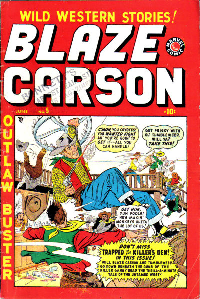 Cover for Blaze Carson (Marvel, 1948 series) #5