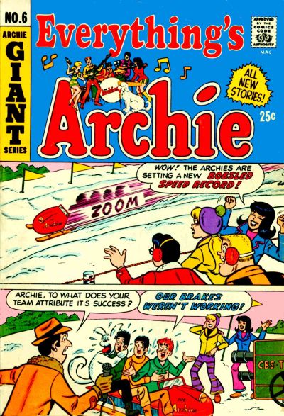 Cover for Everything's Archie (Archie, 1969 series) #6