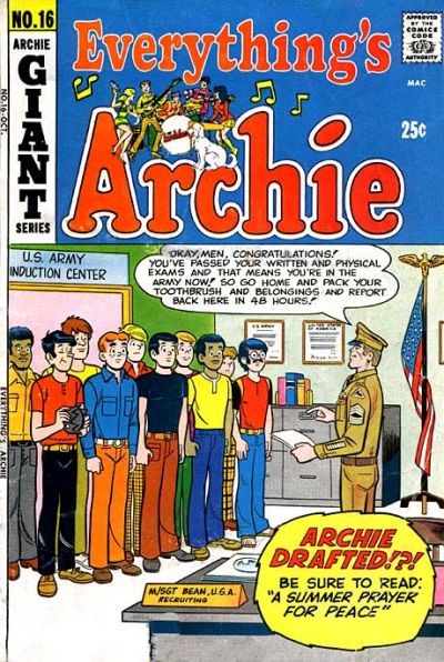 Cover for Everything's Archie (Archie, 1969 series) #16