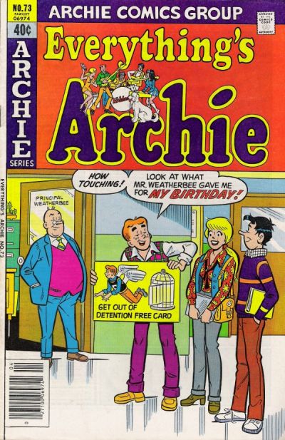 Cover for Everything's Archie (Archie, 1969 series) #73