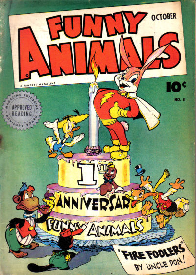 Cover for Fawcett's Funny Animals (Fawcett, 1942 series) #11