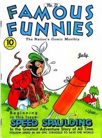 Cover Thumbnail for Famous Funnies (Eastern Color, 1934 series) #72