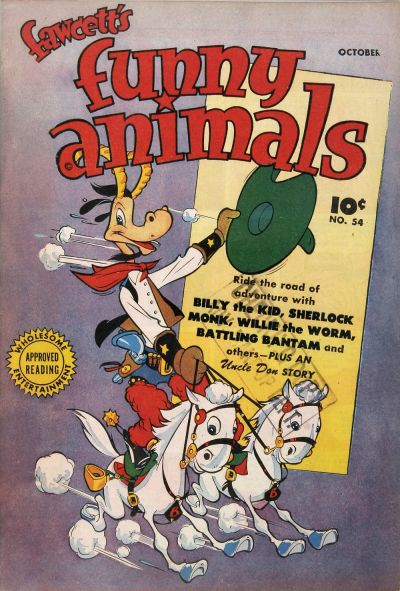 Cover for Fawcett's Funny Animals (Fawcett, 1942 series) #54