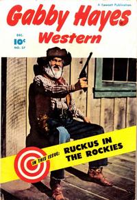 Cover Thumbnail for Gabby Hayes Western (Fawcett, 1948 series) #37