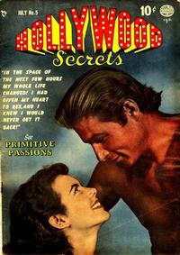 Cover for Hollywood Secrets (Quality Comics, 1949 series) #5