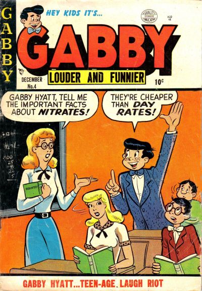 Cover for Gabby (Quality Comics, 1953 series) #4