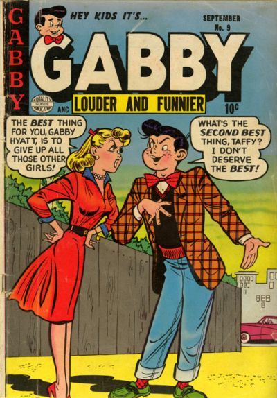 Cover for Gabby (Quality Comics, 1953 series) #9