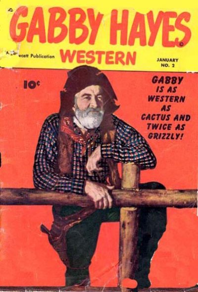 Cover for Gabby Hayes Western (Fawcett, 1948 series) #2